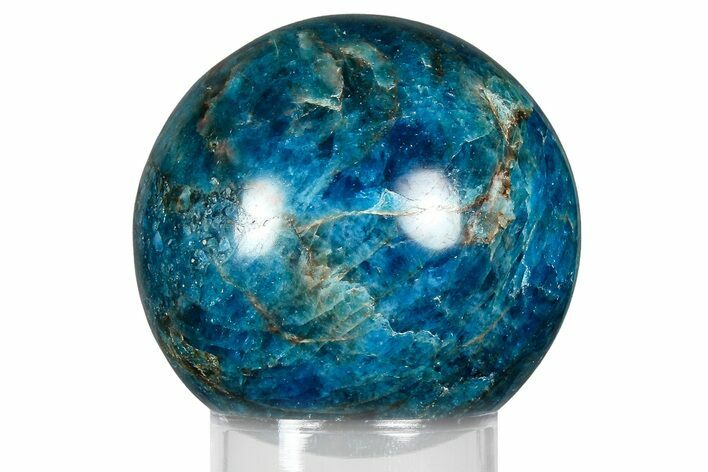 Bright Blue Apatite Sphere - Madagascar #367037